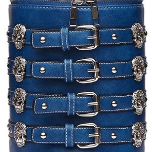 Blue Studded Sugar Skull Purse / Backpack ☠️💎